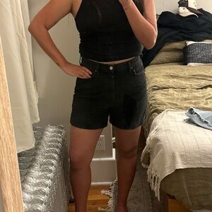 AGOLDE Stella Black Jean Short